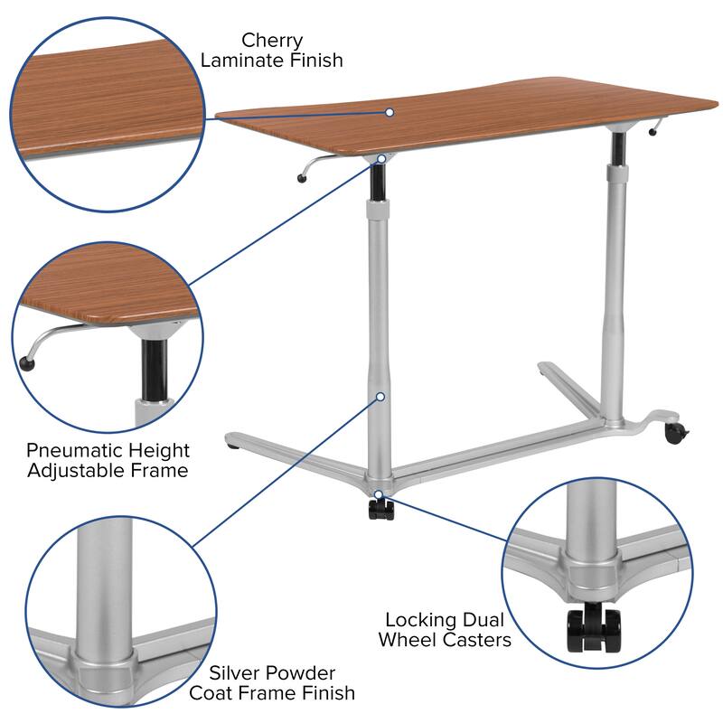 Ergonomic Height-adjustable Standing Computer Desk