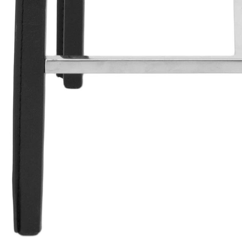 SAFAVIEH Jeraldine Mid-Century 26-inch Ave White Counter Stool (Set of 2) - 18.3" x 19.7" x 35.4" - 18Wx20Dx35H