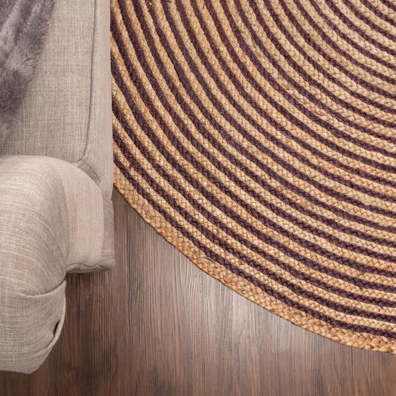 Superior Braided Jute Reversible Indoor Outdoor Area Rug