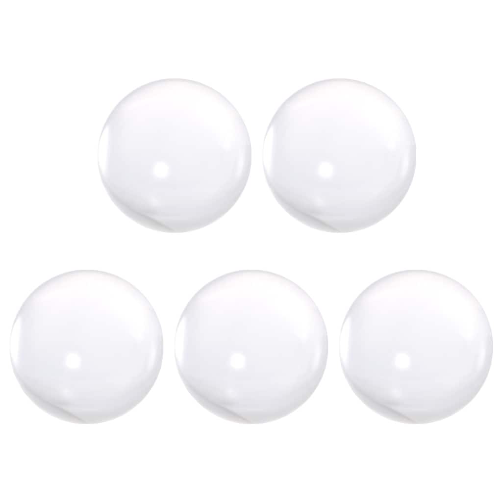 35mm Diameter Acrylic Ball Clear/Transparent Sphere Ornament 1.4" 5Pcs - Clear