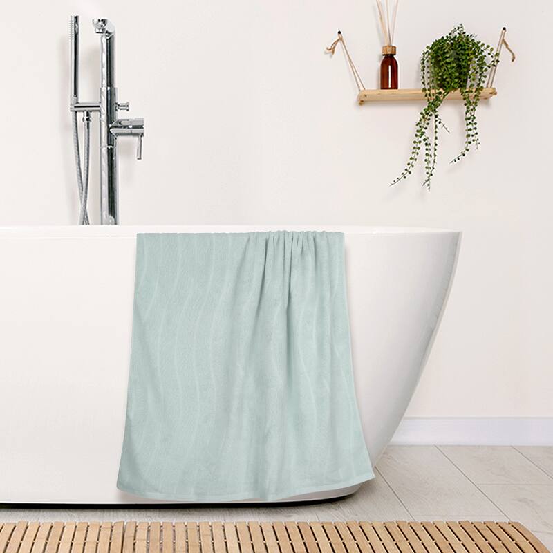 Cotton 2 Pcs Bath Towels, Light Weight and Highly Absorbent Towels for Bathroom, Gym, SPA, Yoga 28" x 56"
