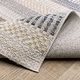 preview thumbnail 11 of 10, Cavett Textural Geometric Striped Ivory/ Multi Area Rug