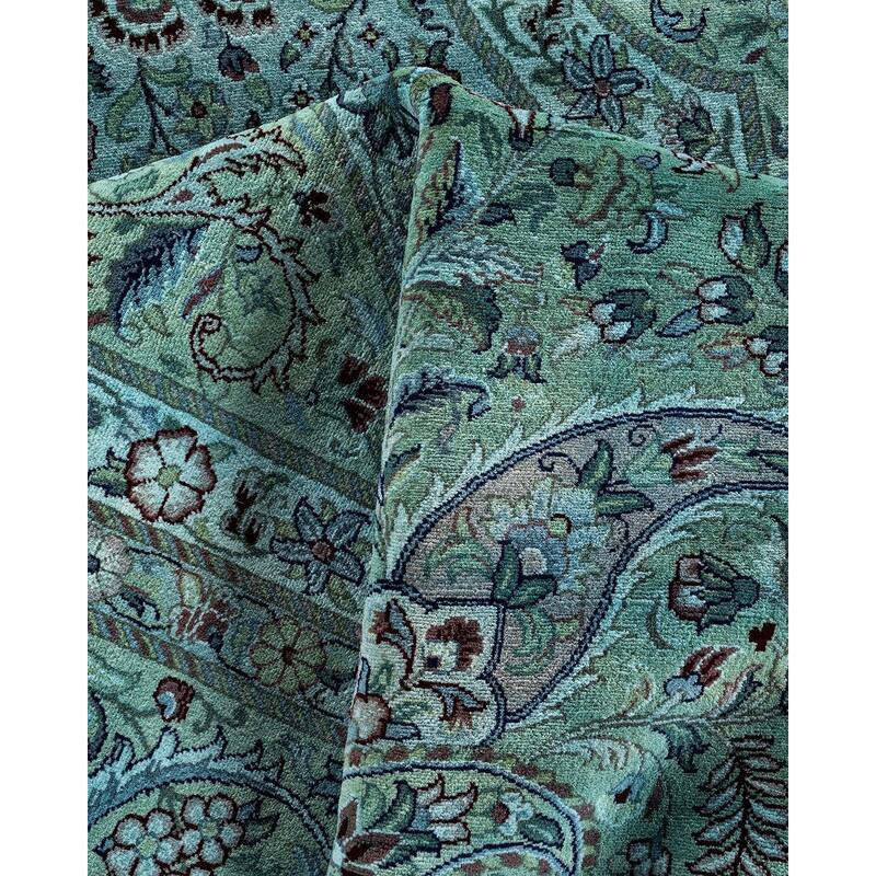 Overdyed, One-of-a-Kind Hand-Knotted Area Rug - Beige - 12' 1" x 17' 10"