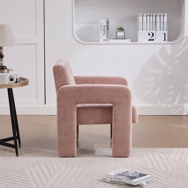 Modern Minimalist Casual Single Armchair Living Room, Bedroom, Upholstered Chair, Comfortable Padded Armchair