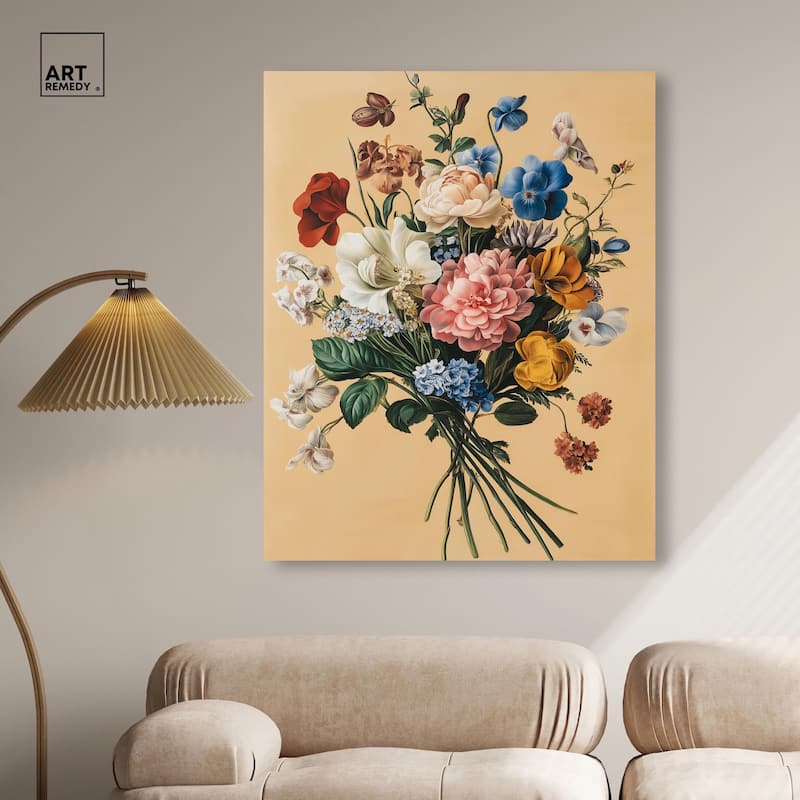 Floral Fiesta Canvas by Art Remedy, Gallery Wrapped