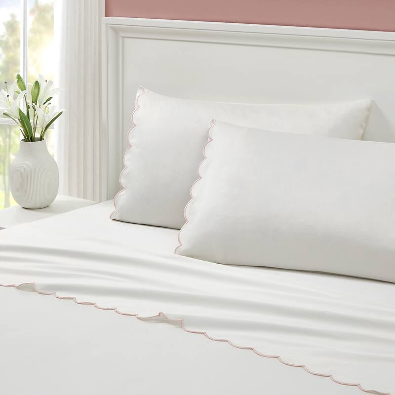 Peri Home Scallop Pillowcase Pair