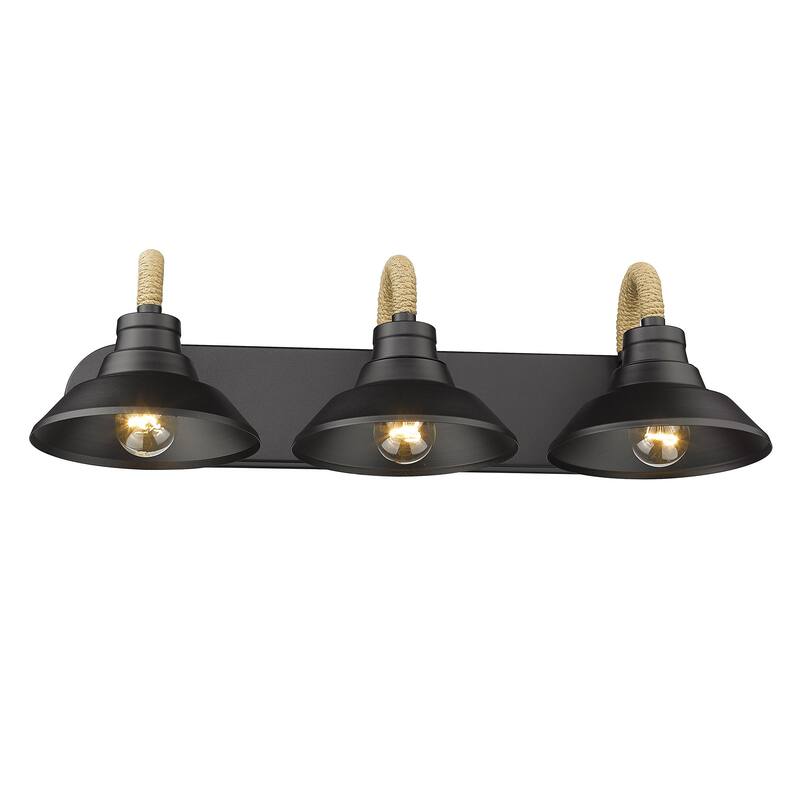 Journey 3 Light Bath Vanity - Natural Black