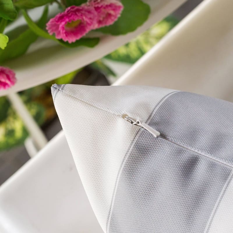 Striped Throw Pillow Indoor Outdoor Use Weather Resistant 14x20 Inches