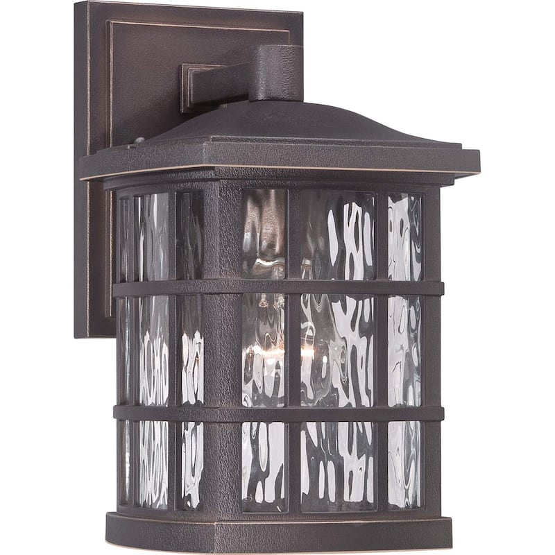 Bellevue Cambria 1 Light 11" Tall Outdoor Wall Sconce with Clear Water - Palladian Bronze