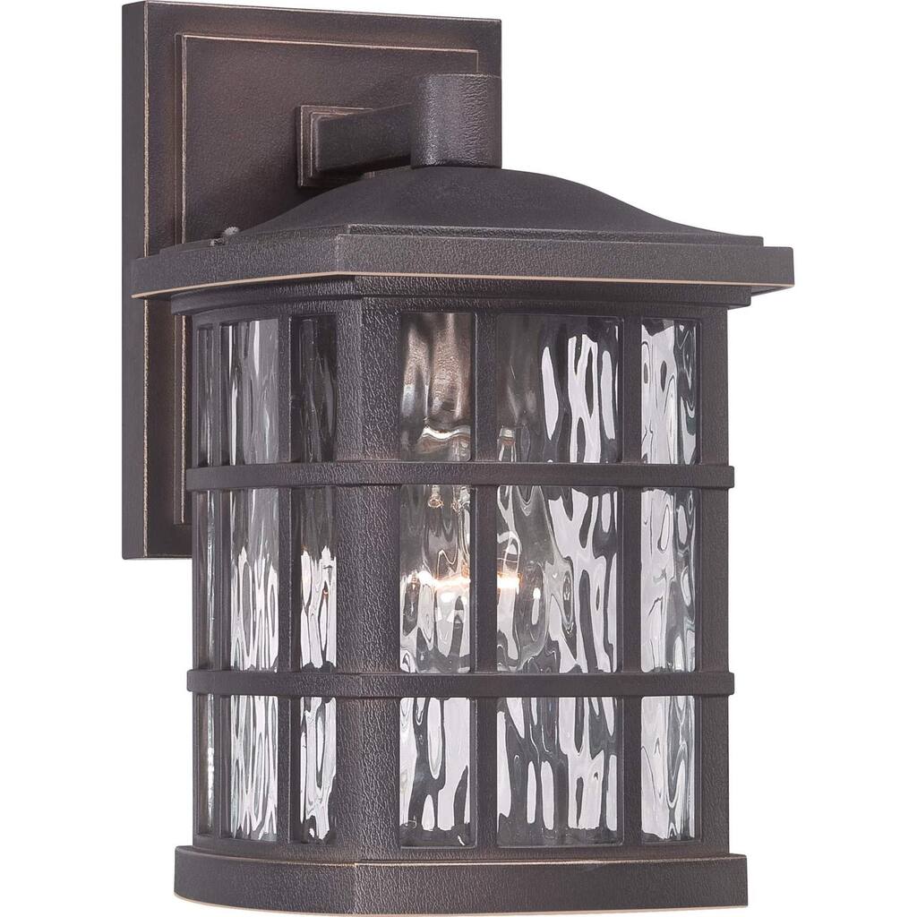 Bellevue Cambria 1 Light 11" Tall Outdoor Wall Sconce with Clear Water
