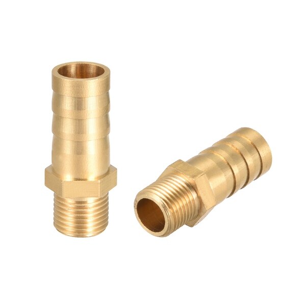 Brass Barb Hose Fitting Connector Adapter 10mm Barbed x 1/8" G Male Pipe - 1/8" G x 10mm