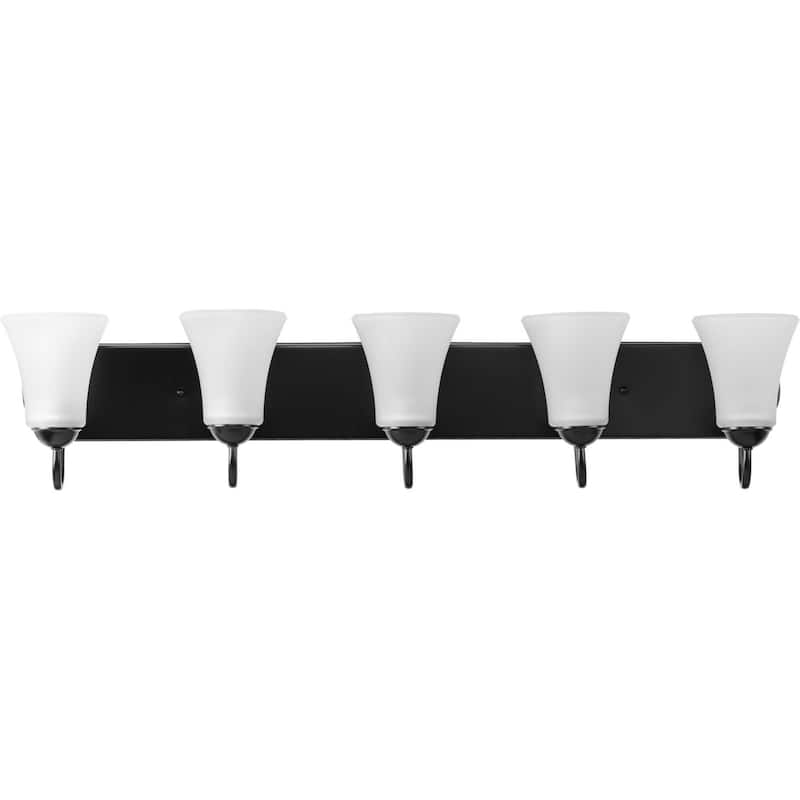 Progress Lighting Classic 5 Light 36" Wide Bathroom Vanity Light - Black