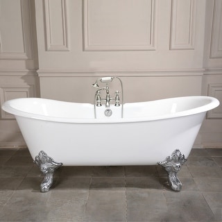 Double Slipper Clawfoot Tub