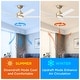 preview thumbnail 91 of 100, Sofucor Modern Smart 52"/60"/65"/66"/72"/84" Large Ceiling Fan,Works with Amazon Alexa and Google Assistant and Remote