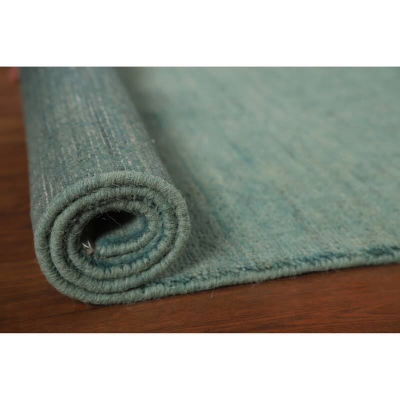 Stripe Gabbeh Modern Foyer Rug Handmade Wool Carpet - 2'9"x 4'0"