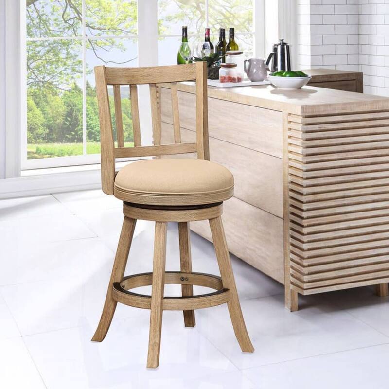 Sheldon Swivel Counter Stool - Oatmeal