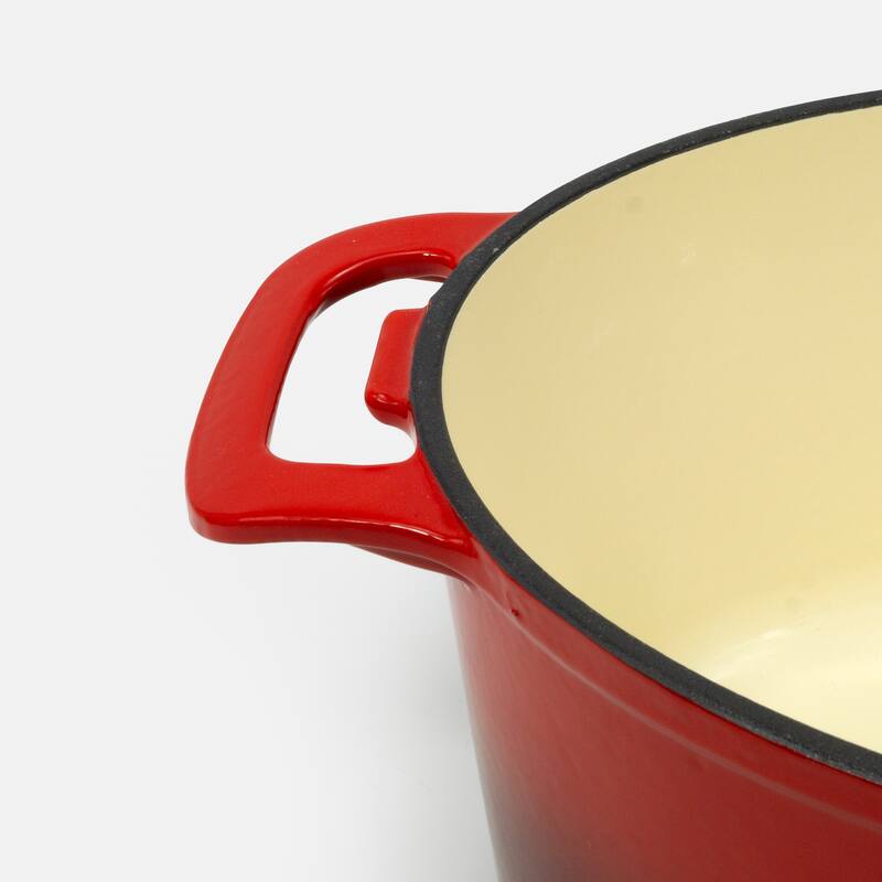 CookPro 6 Qt. Oval Casserole Pan with Red Coating