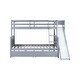 preview thumbnail 10 of 20, Twin over Full Bunk Bed with Slide, Storage, 2 Drawers, 3 Shelves & Ladder
