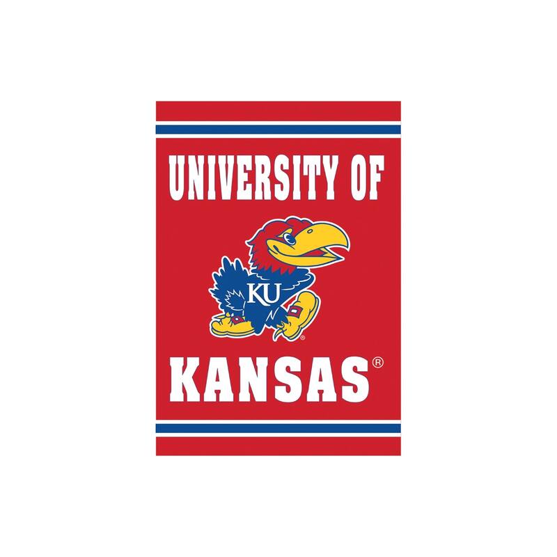Embossed Suede Flag, House Size, University of Kansas