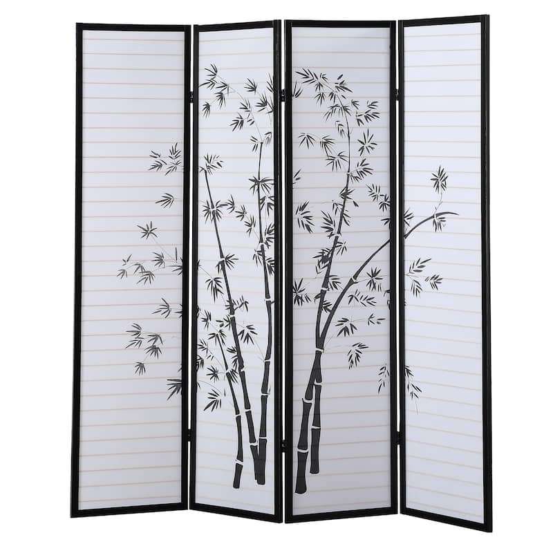 4-Panel Framed Room Screen