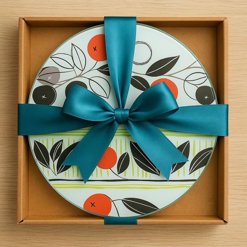 Creative Home Tempered Glass 8" Round Trivet