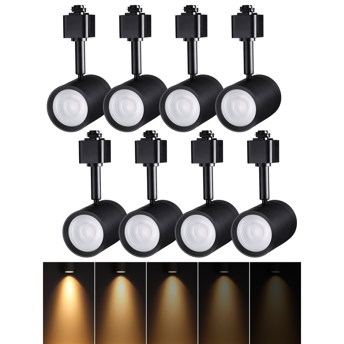 LED Track Lighting Heads Dimmable H Type Track Spotlight Fixtures 600lm 8.5W CRI90 36 Beam Angle 2700K Soft White 8Pack Bed Bath Beyond 42380176