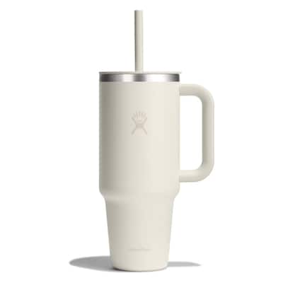 All Around Double Wall Vacuum Insulated Travel Tumbler, 40oz, Ivory