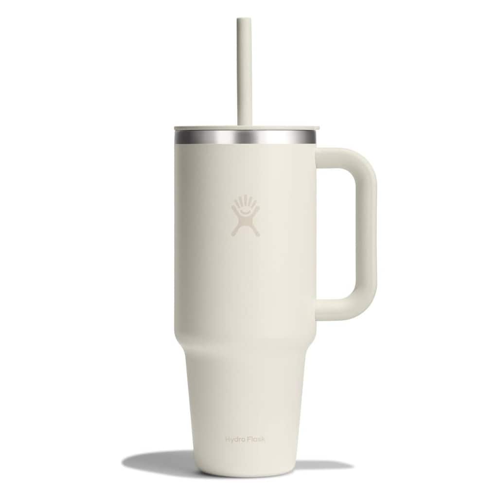 All Around Double Wall Vacuum Insulated Travel Tumbler, 40oz, Ivory
