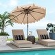 preview thumbnail 19 of 23, Costway 9 FT Patio Umbrella 2-Tier Market Table Umbrella with