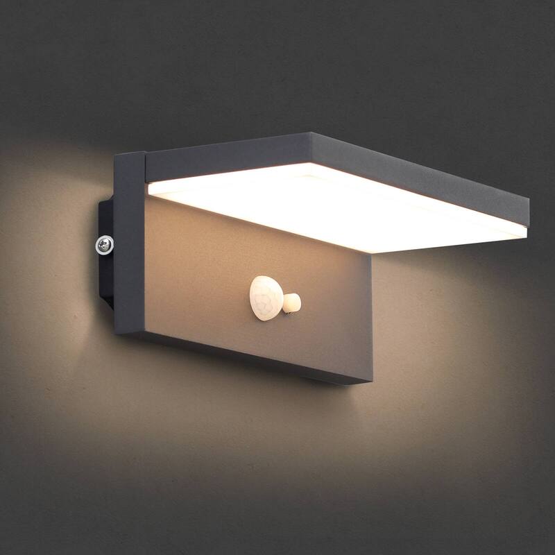 2-Pack Solar Outdoor Wall Light Dusk to Dawn LED Lantern IP54 17329 - 17329-2B