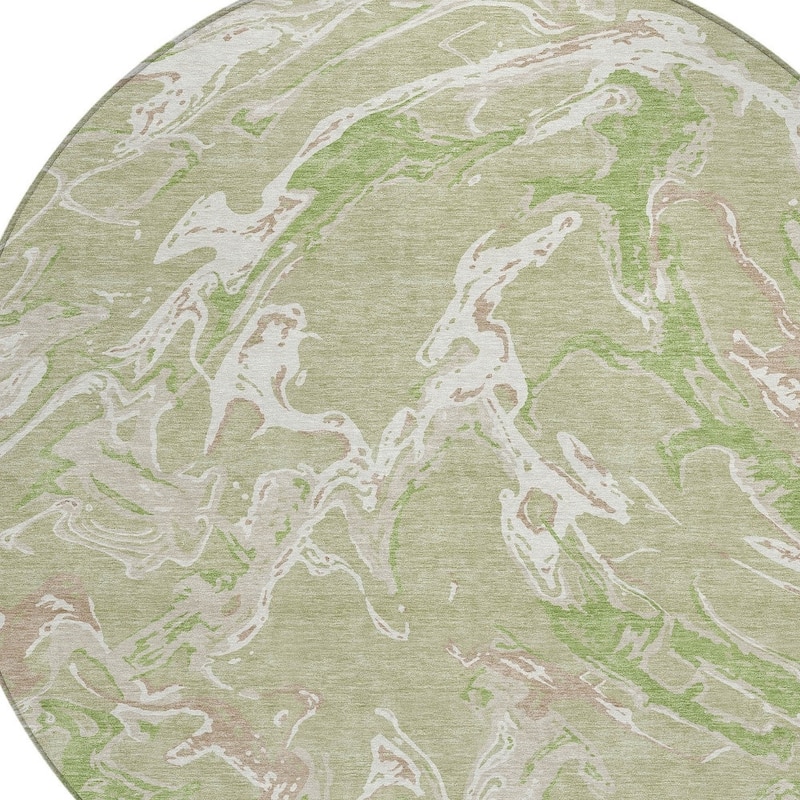 HomeRoots Abstract Transitional Rectangle Outdoor Rug