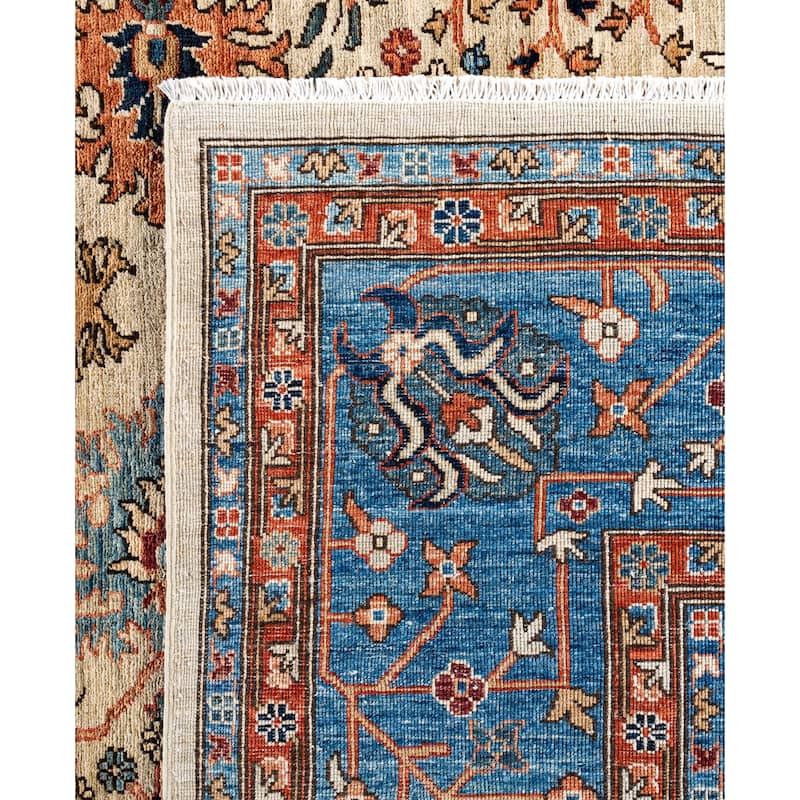 Serapi One-of-a-Kind Hand-Knotted Area Rug - Gray - 10' 0" x 13' 11"