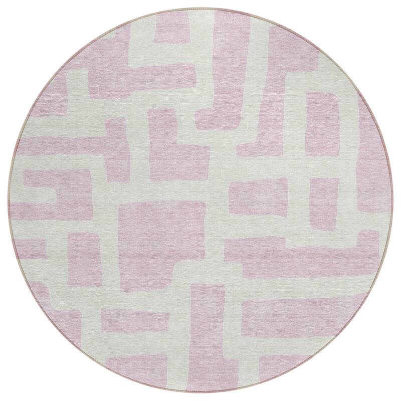 Machine Washable Indoor/ Outdoor Chantille Geo Contemporary Rug