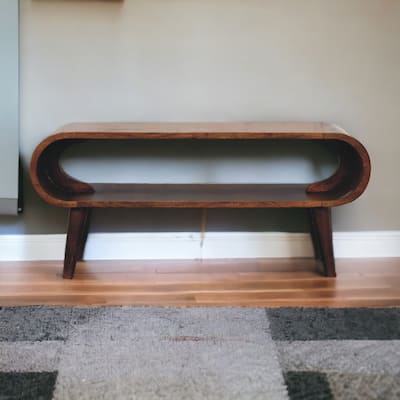 Artisan Furniture Chestnut Solid Wood Amaya Nordic Style Open Coffee Table