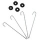 preview thumbnail 3 of 8, Trademark Innovations Portable Metal Disc Frisbee Golf Goal Set Comes with 6 Discs