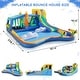 preview thumbnail 2 of 6, 11-In-1 Inflatable Bounce House With Water Slide, Kiosk Theme Water Park For Kids Backyard, 750W Blower Included - N/A