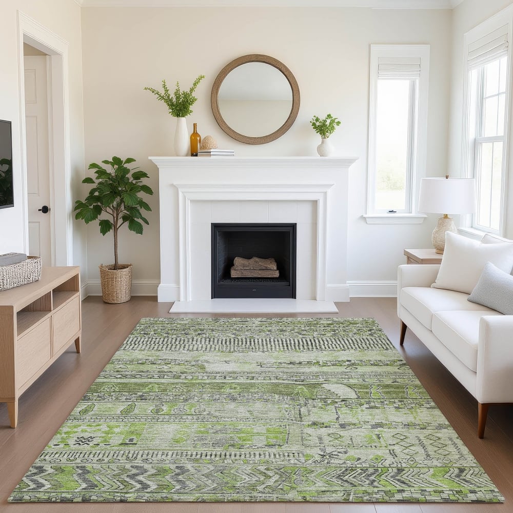 Premium Washable Super Soft Modern Global Mayfield Rug