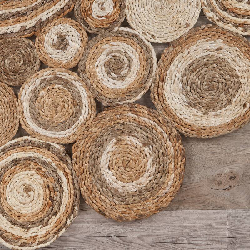 Sevita Braided Organic Jute Circle Area Rug