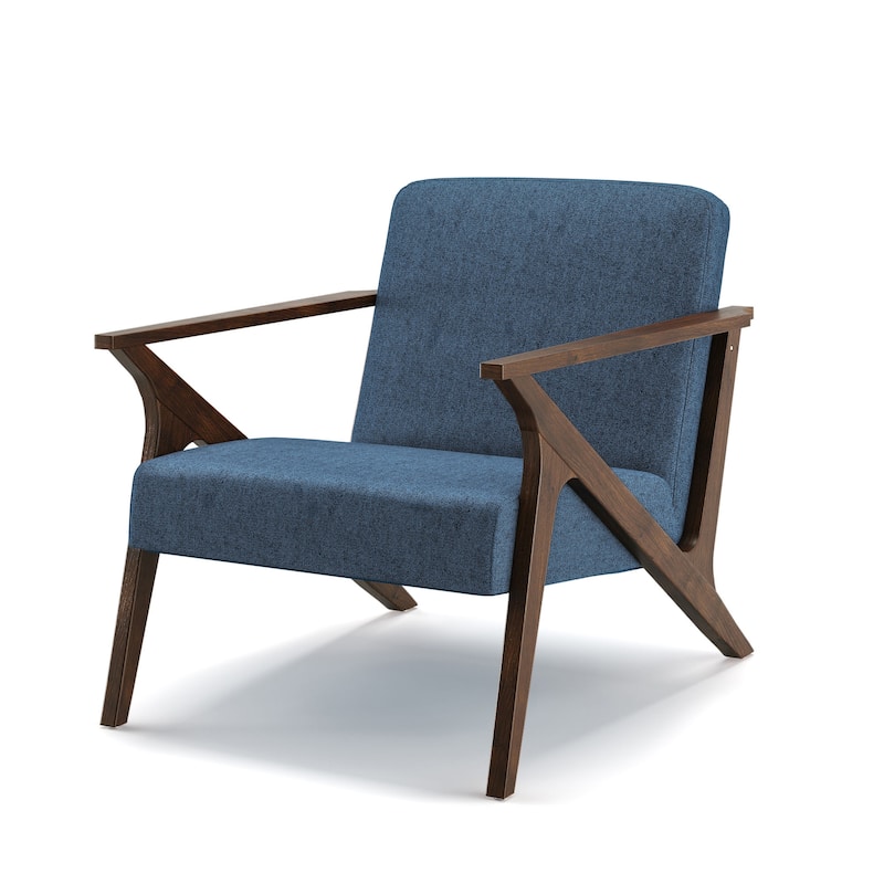 Grove MCM Wood Frame Upholstered Accent Chair