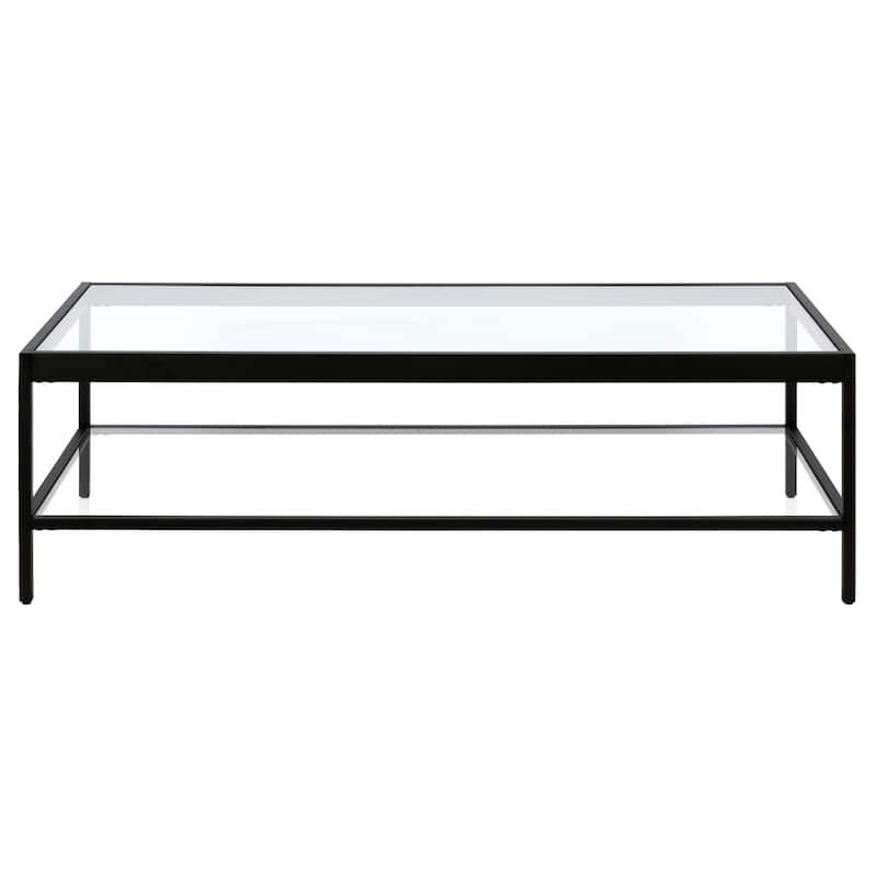 Alexis Metal and Glass Coffee Table