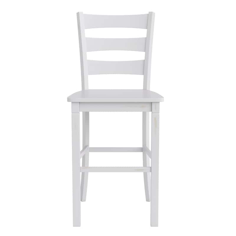 Commercial Grade Wooden Bar Height Stool, Set of 2