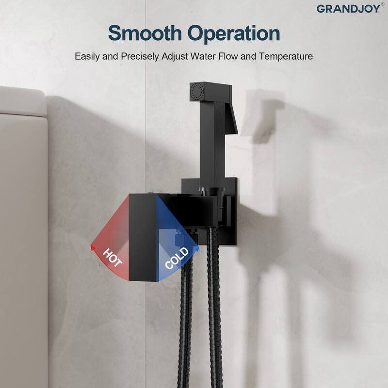 GRANDJOY Bathroom Handheld Bidet Attachment for Personal Hygiene, Pet Washing, and Cloth Diaper Rinsing