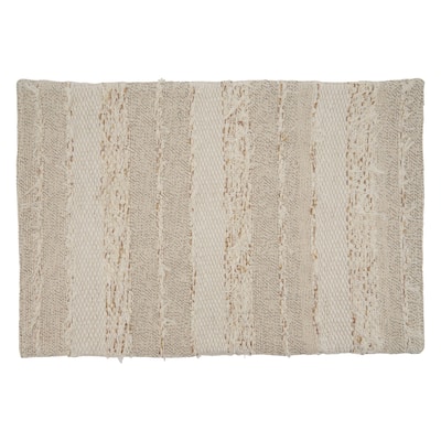 Placemats With Fringe Stripe Design (Set of 4)