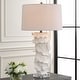 preview thumbnail 2 of 6, Uttermost Wisp White Table Lamp - 32.5'' H X 18'' W X 18'' D