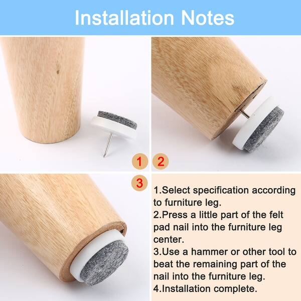Shop Felt Pad Nails Diy Furniture Leg Feet Floor Protector 13mm 1 2 Dia 16pcs Overstock 28845570