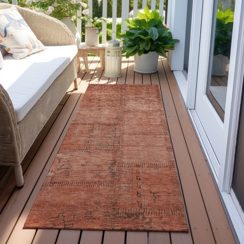 Machine Washable Indoor/ Outdoor Chantille Boho Moroccan Rug