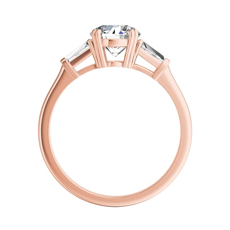 Auriya 14k Gold 9/10ctw Modern 3-stone Diamond Engagement Ring (G-H, VS1-VS2)
