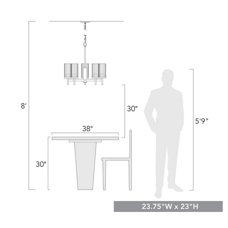 Winslett 5 Light Chandelier