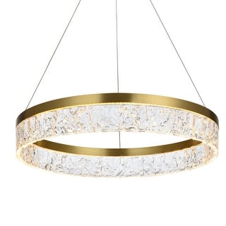 Elegant Lighting 2050D22 Linden 22" Wide LED Ring Chandelier - 2087