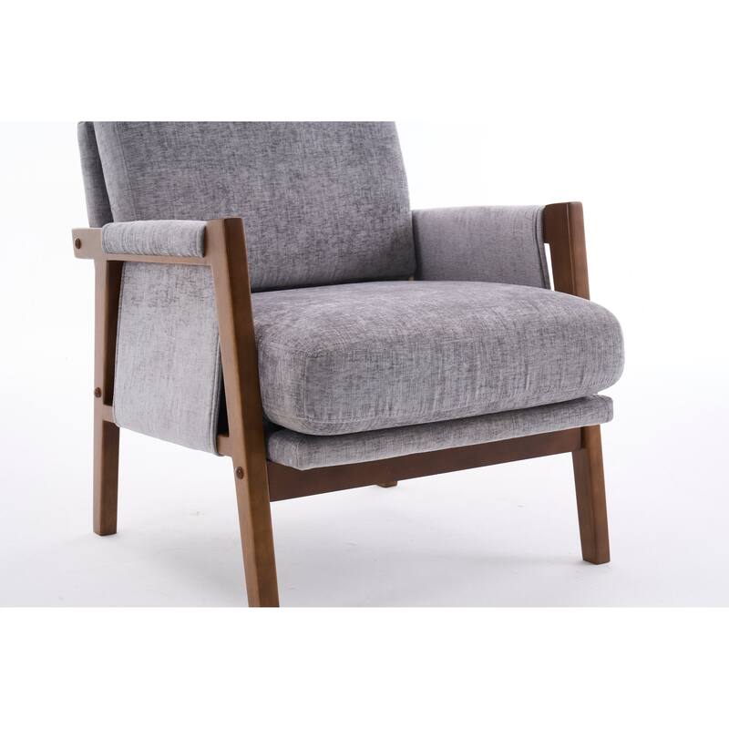Mid-Century Modern Accent Chairs ,Modern Accent Chair,Chair with Soft Waist Cushion,Ergonomic Lounge Chairs